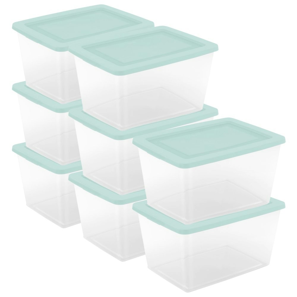 Sterilite 58-Quart Storage Boxes 8-Pack: $92.99 Sterilite 58-Quart Storage Boxes 8-Pack: $92.99