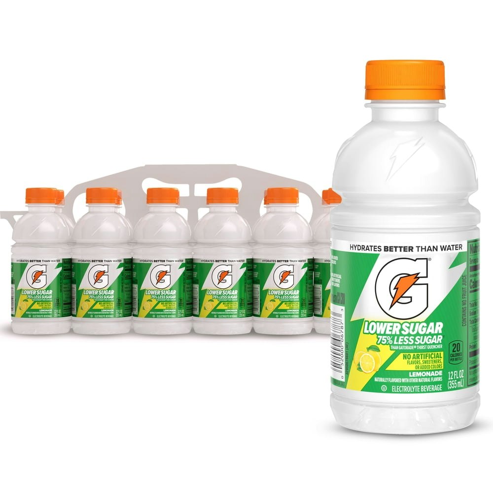 Gatorade Lower Sugar Lemonade Electrolyte Sports Drink 12-oz 12-Pack: $6.98 Gatorade Lower Sugar Lemonade Electrolyte Sports Drink 12-oz 12-Pack: $6.98