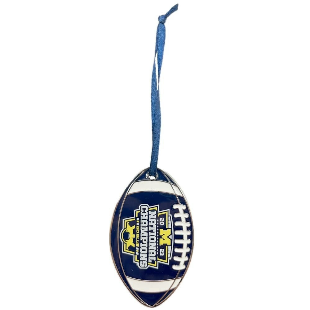 Michigan Wolverines 2023 National Champions Football Ornament: $17.99 Michigan Wolverines 2023 National Champions Football Ornament: $17.99