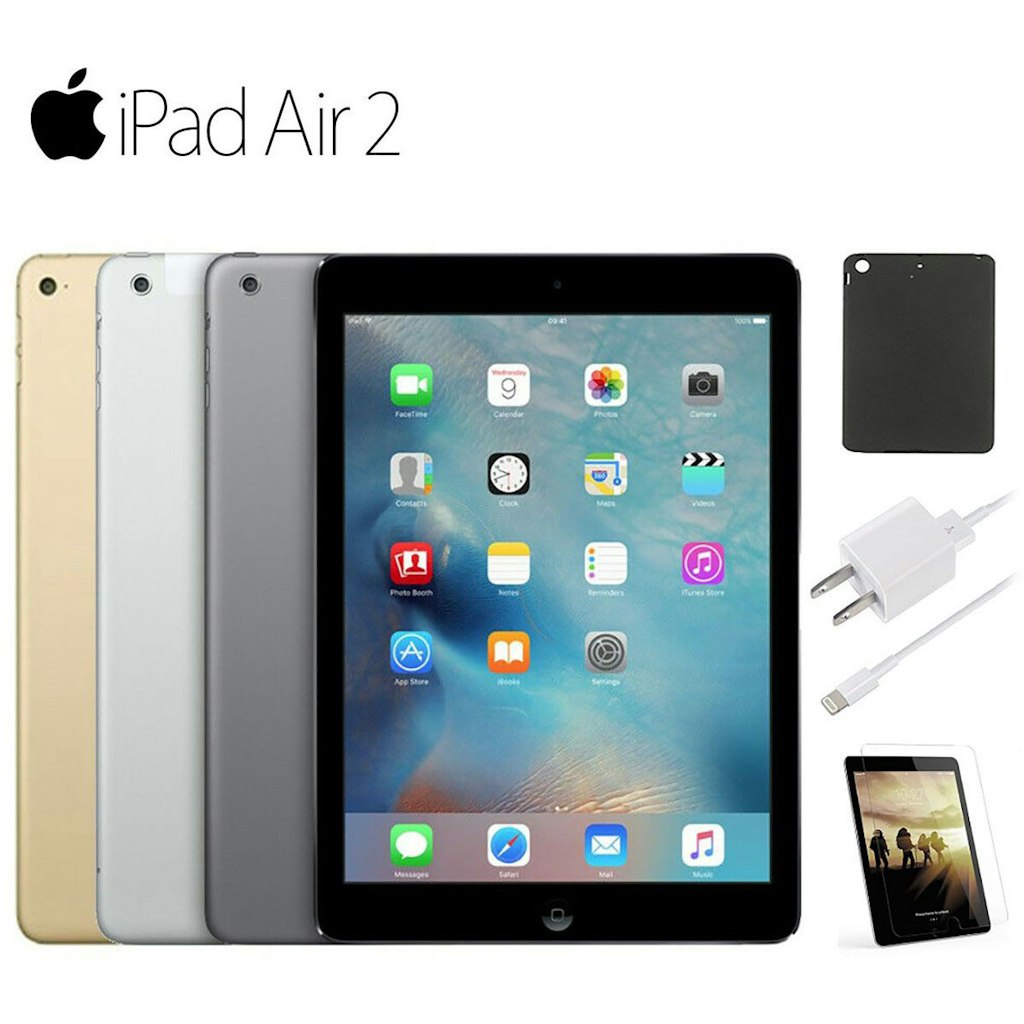 Refurb Apple iPad Air 2 9.7" 16GB-128GB Wi-Fi or 4G Tablet: From $95