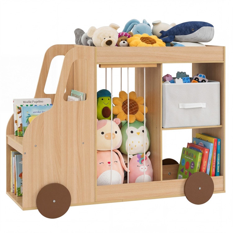 Toy Storage Organizer w/ Fabric Drawer & Wheels: $74.99 Toy Storage Organizer w/ Fabric Drawer & Wheels: $74.99