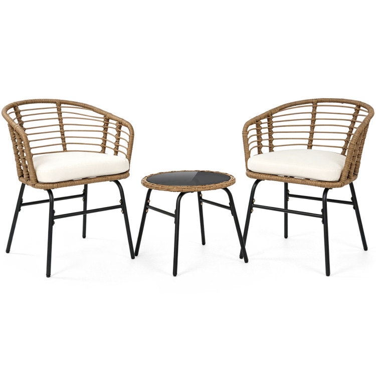 3-Piece Outdoor Patio Furniture Set w/ Soft Cushions: $99.99 3-Piece Outdoor Patio Furniture Set w/ Soft Cushions: $99.99
