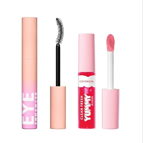 Covergirl Clean Fresh Yummy Lip Gloss and Eye Enhancer Mascara Set: $16.07