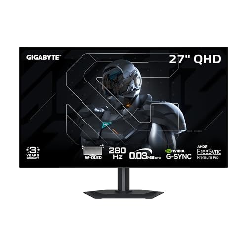 Gigabyte AORUS 27" 1440p HDR OLED G-Sync Curved Monitor: $423.99