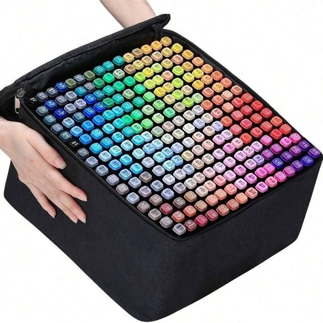 120-Color Dual Tip Art Markers w/ Case: $23.99 120-Color Dual Tip Art Markers w/ Case: $23.99