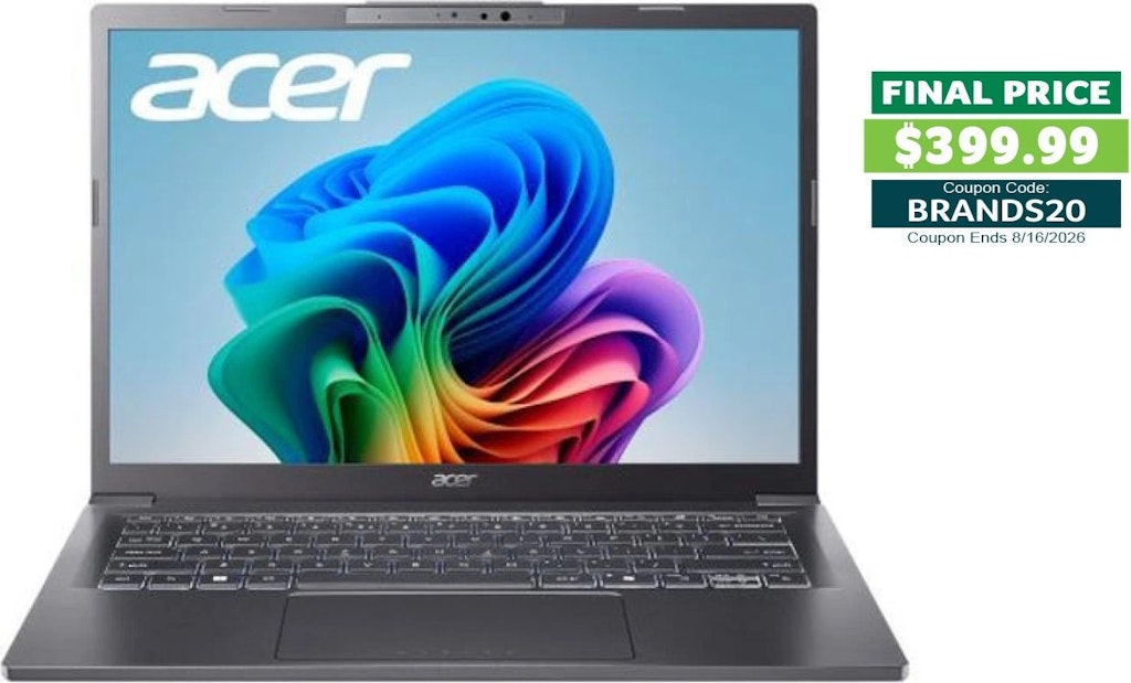 Acer Outlet Deals at eBay: Up to 72% off + extra 20% off