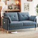 BedLuxury Chenille Loveseat w/ 2 Pillows for 47 for $150, 62" for $198 + free shipping