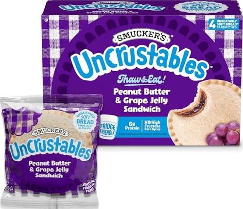 Smucker's Uncrustables Peanut Butter & Grape Jelly Sandwiches 4-Pack: $3.30