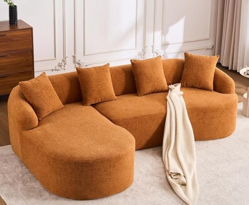 Keiki L-Shaped Chenille Modular Sectional Sofa: $639.99