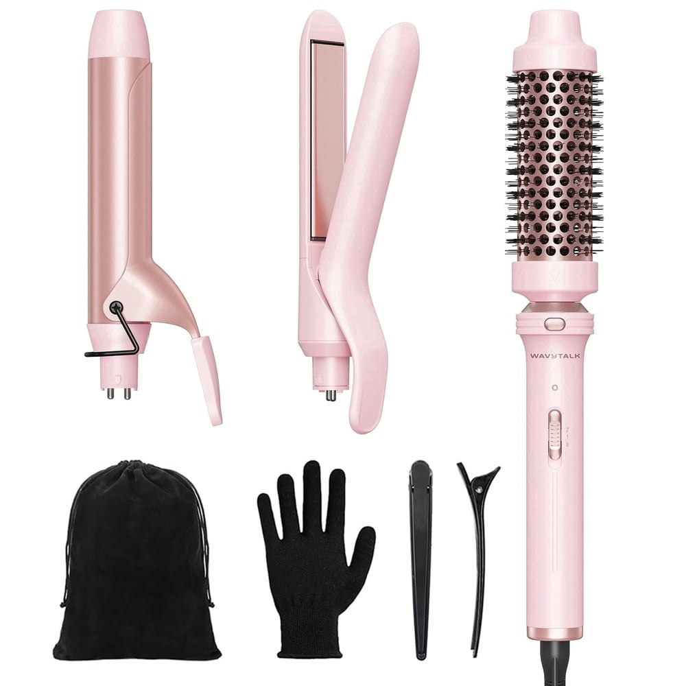 Wavytalk 3-in-1 Curling Wand and Flat Iron Set: $39.98 Wavytalk 3-in-1 Curling Wand and Flat Iron Set: $39.98
