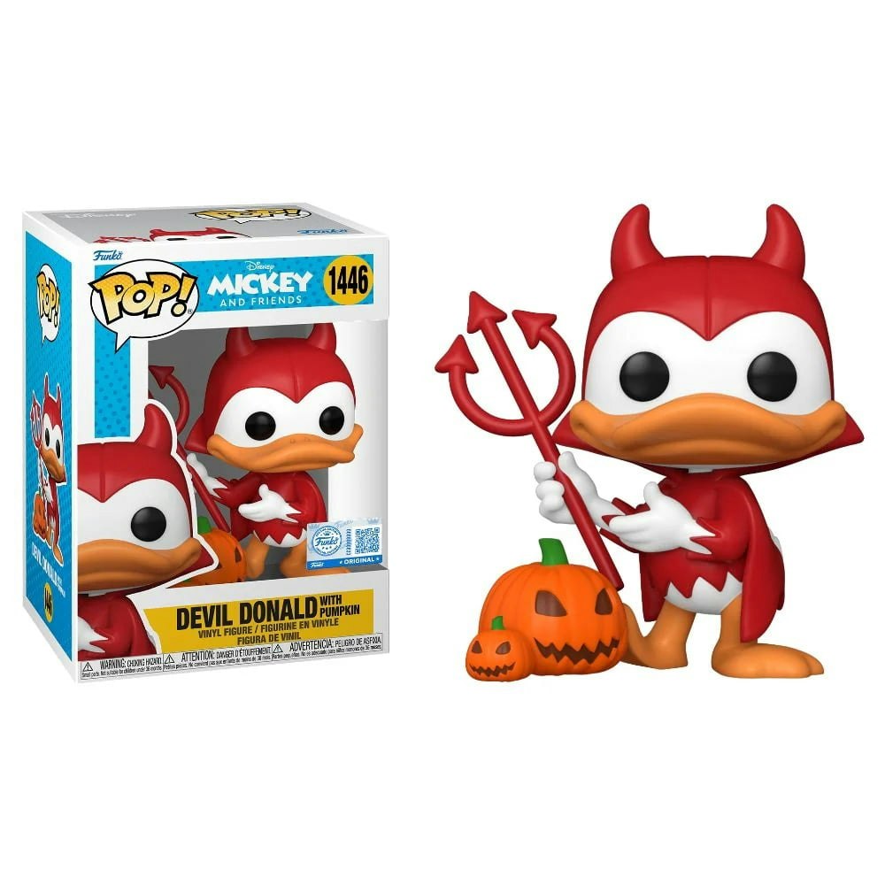 Funko Pop! Disney Mickey and Friends Devil Donald with Pumpkin: $13 Funko Pop! Disney Mickey and Friends Devil Donald with Pumpkin: $13