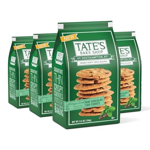 Tate's Bake Shop Mint Chocolate Chip Cookies 4-Pack: $24.27 Tate's Bake Shop Mint Chocolate Chip Cookies 4-Pack: $24.27