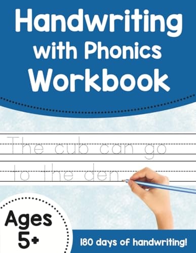 Kindergarten Handwriting and Phonics Practice Workbook: $9.99 Kindergarten Handwriting and Phonics Practice Workbook: $9.99