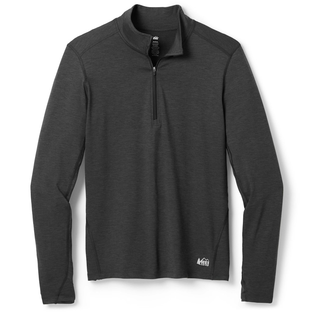 REI Co-op Men's or Women's Midweight Base Layer Half-Zip Top: $30