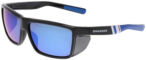 MCR Safety Swagger SR2 Blue Diamond Mirror Lens Glasses: $51.84