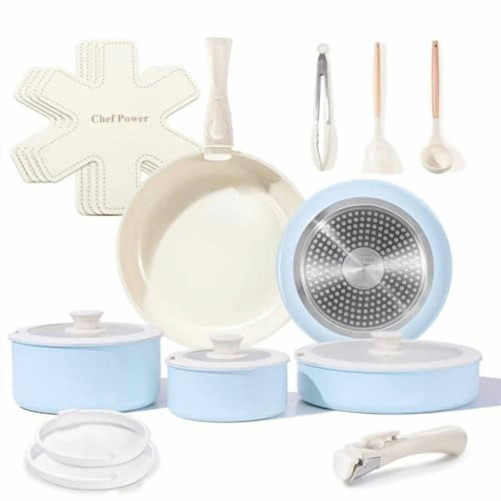 Chef Power 19-Piece Nonstick Cookware Set: $49.99 Chef Power 19-Piece Nonstick Cookware Set: $49.99