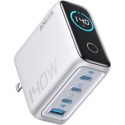 Anker 140W 4-Port USB Wall Charger w/ Built-In Screen: $56 Anker 140W 4-Port USB Wall Charger w/ Built-In Screen: $56