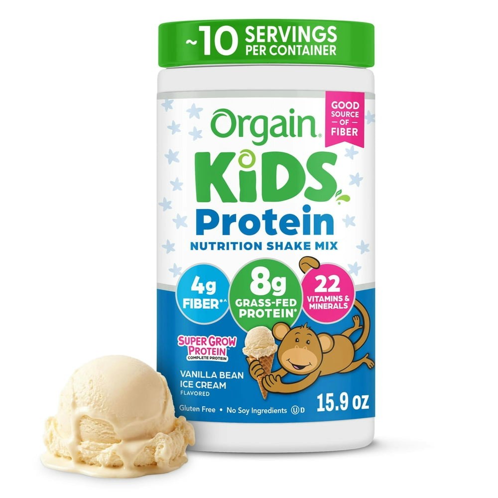 Orgain Kids Dairy Protein Powder 15.9oz: $24.99