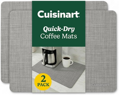 Cuisinart Quick-Dry Coffee Mat 2-Pack for $13 + free shipping w/ Prime