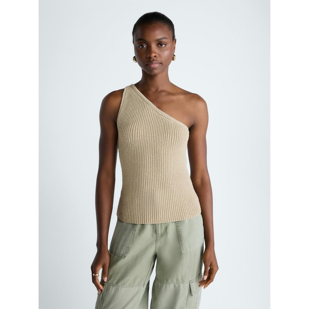 Scoop Women's One-Shoulder Knit Top: $5.99