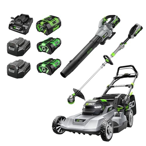 EGO Power+ 56V 21-inch Push Lawn Mower, 15-inch String Trimmer, and 615CFM Leaf Blower Kit: $705 EGO Power+ 56V 21-inch Push Lawn Mower, 15-inch String Trimmer, and 615CFM Leaf Blower Kit: $705