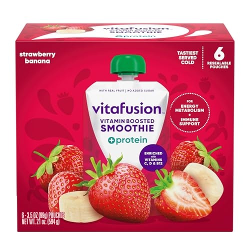 Vitafusion Vitamin-Boosted Smoothie +Protein 6-Pack: $6.52 Vitafusion Vitamin-Boosted Smoothie +Protein 6-Pack: $6.52