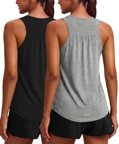 Pinspark Women's Racerback Athletic Tank Top 2-Pack: $12.73