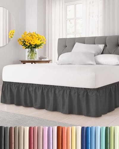 Full Size Wrap Around Bed Skirt 12-inch Drop: $20.39