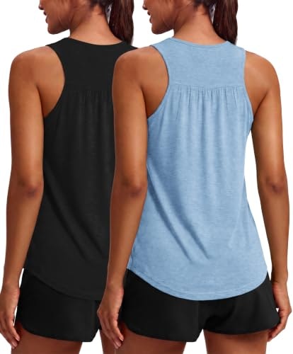 Pinspark Women's Racerback Workout Tank Top 2-Pack: $12.74 Pinspark Women's Racerback Workout Tank Top 2-Pack: $12.74