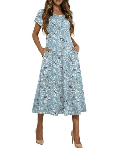 Hotouch Women's Floral Boho Midi Dress: $26.97 Hotouch Women's Floral Boho Midi Dress: $26.97