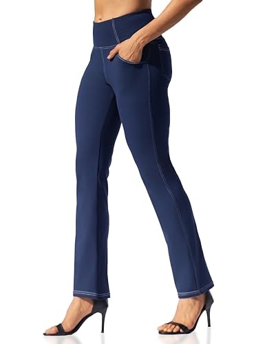 Vooveeya Women's High Waisted Straight Leg Yoga Pants with Pockets: $25.49 Vooveeya Women's High Waisted Straight Leg Yoga Pants with Pockets: $25.49