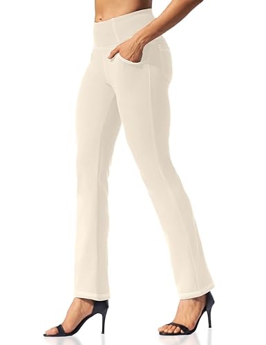 Vooveeya Women's High Waisted Straight Leg Yoga Pants with Pockets: $25.49 Vooveeya Women's High Waisted Straight Leg Yoga Pants with Pockets: $25.49