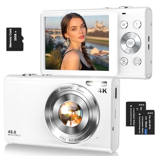 4K 48MP Digital Vlogging Camera with 32GB Card: $46.98 4K 48MP Digital Vlogging Camera with 32GB Card: $46.98