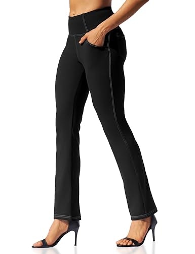 Vooveeya Women's High Waisted Straight Leg Yoga Pants with Pockets: $25.49 Vooveeya Women's High Waisted Straight Leg Yoga Pants with Pockets: $25.49