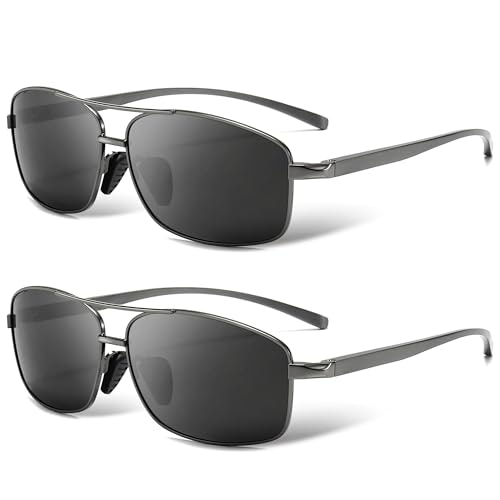 Sungait Ultra Lightweight Rectangular Polarized Sunglasses: $22.09