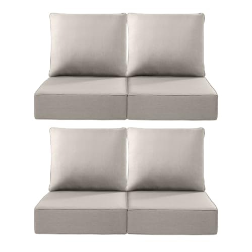 Actrest 22x24/22x25-Inch 6-Inch Outdoor Chair Cushions 4-Pack: $375.69