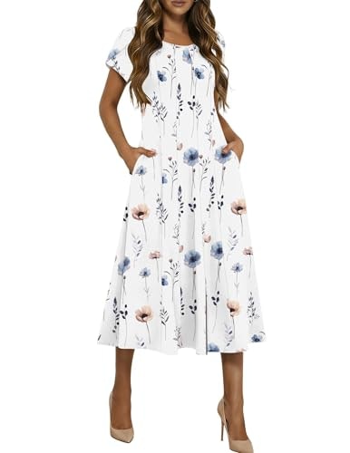 Hotouch Women's Floral Midi Sundress: $16.98