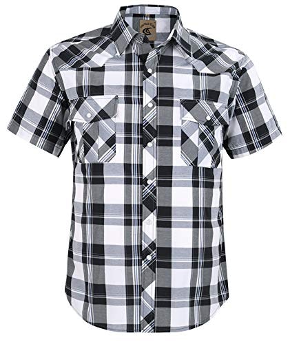 Coevals Club Men's Western Pearl Snap Plaid Work Shirt: $24.64 Coevals Club Men's Western Pearl Snap Plaid Work Shirt: $24.64