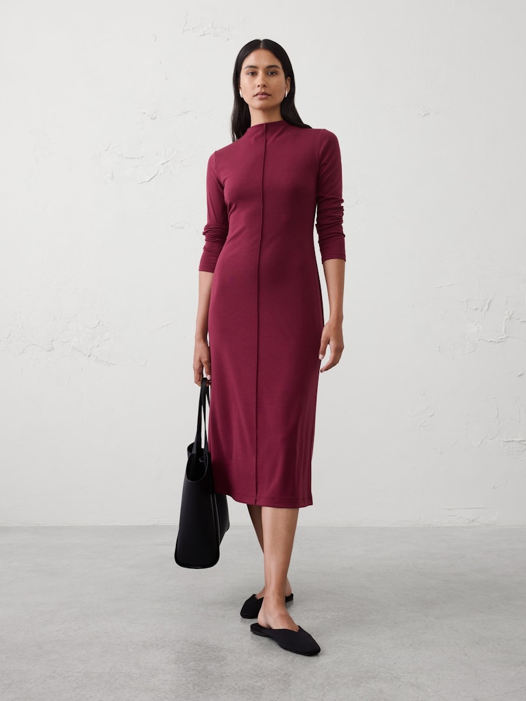 Cozy Ribbed Knit Midi Dress: $60 Cozy Ribbed Knit Midi Dress: $60