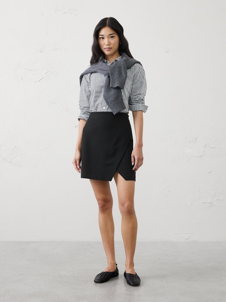 Overlap Ponte Mini Skirt: $40 Overlap Ponte Mini Skirt: $40
