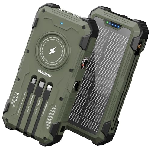 Sudrov 20,000mAh Solar Wireless Power Bank: $38.98 Sudrov 20,000mAh Solar Wireless Power Bank: $38.98