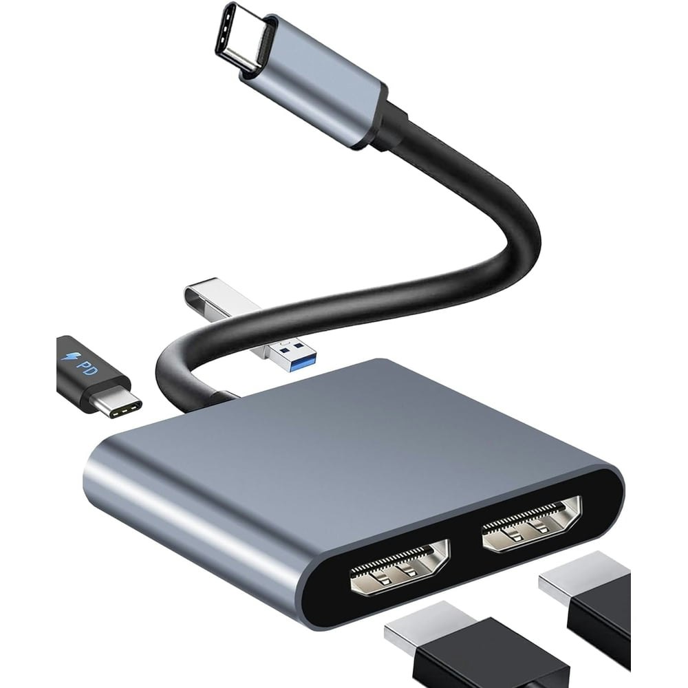 Duomigo USB C Dual HDMI Adapter: $14.68