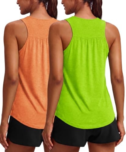 Pinspark Women's Racerback Athletic Tank Top 2-Pack: $14.24