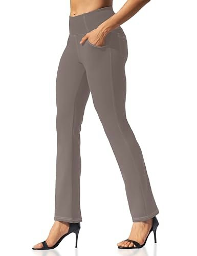 Vooveeya Women's High Waisted Straight Leg Yoga Pants with Pockets: $27.18 Vooveeya Women's High Waisted Straight Leg Yoga Pants with Pockets: $27.18