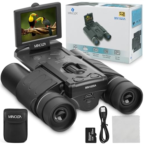 Minolta 10x25 4K Digital Binoculars: $125 Minolta 10x25 4K Digital Binoculars: $125