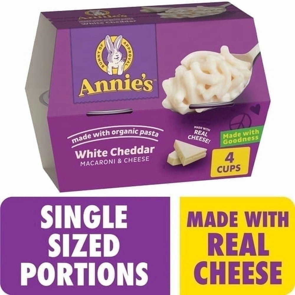 Annie's White Cheddar Microwave Mac and Cheese 4-Pack: $13.09 Annie's White Cheddar Microwave Mac and Cheese 4-Pack: $13.09