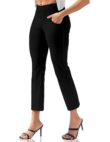 Vooveeya Women's High Waisted Straight Leg Yoga Pants with Pockets: $28.89