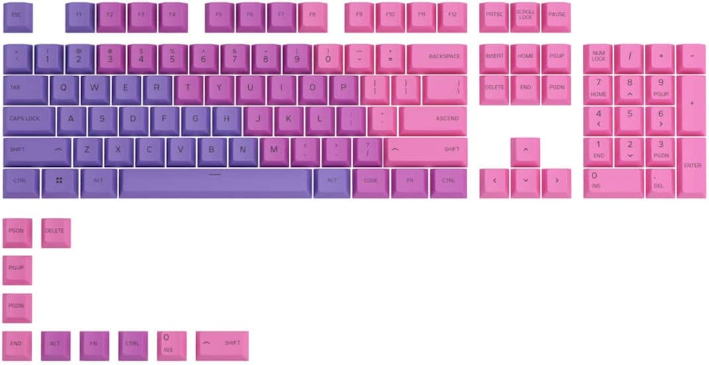 Glorious GPBT Gradient Mechanical Keyboard Keycap Set: $29.99 Glorious GPBT Gradient Mechanical Keyboard Keycap Set: $29.99