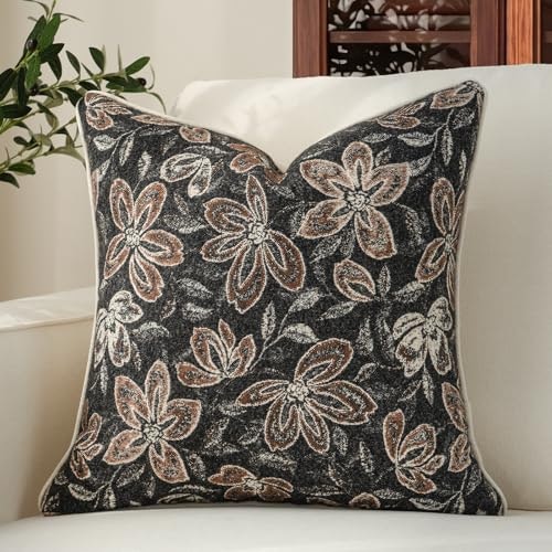 Mattins 20x20-inch Vintage Floral Throw Pillow Cover: $16.14