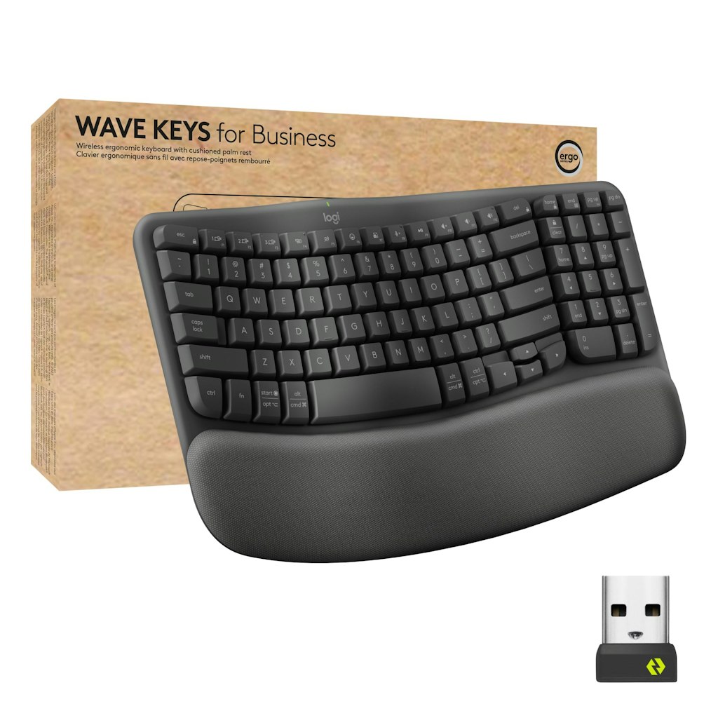 Logitech Wave Keys Ergonomic Wireless Keyboard: $69.99 Logitech Wave Keys Ergonomic Wireless Keyboard: $69.99
